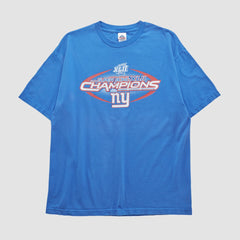 New York Giants Alstyle 2008 T-shirt Blue Vintage | Fanatics