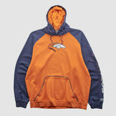 Denver Broncos Reebok 2000s Hooded Pullover Sweatshirt Orange Vintage | Fanatics