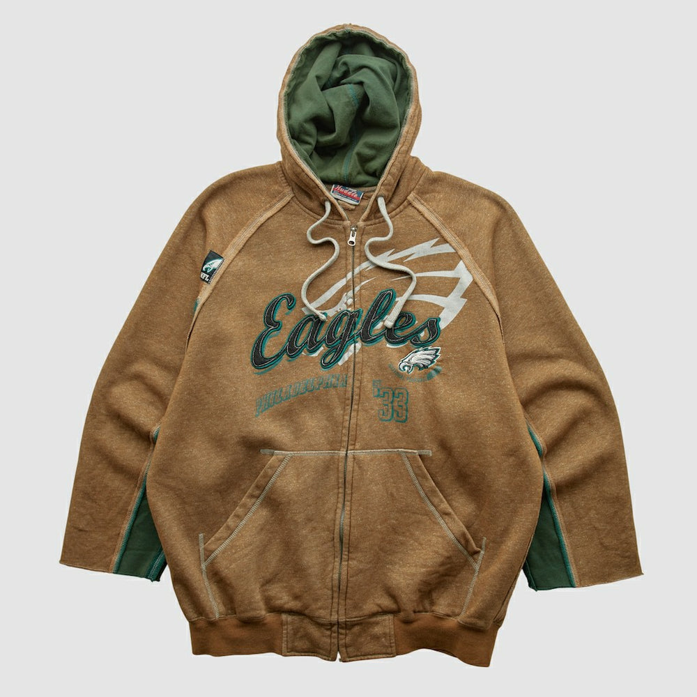 Philadelphia Eagles NFL 2010s Hooded Full Zip Sweatshirt Clay Vintage | Fanatics