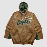 Philadelphia Eagles NFL 2010s Hooded Full Zip Sweatshirt Clay Vintage | Fanatics