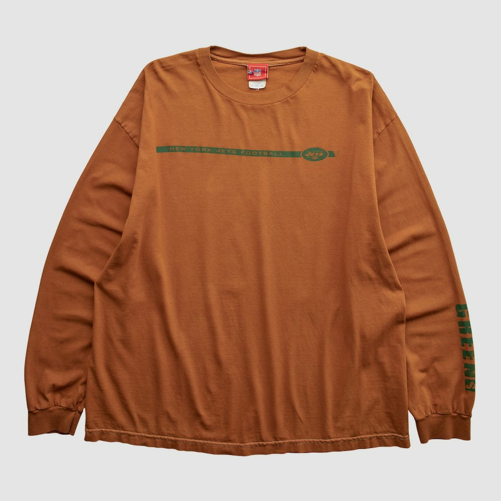 New York Jets NFL 2000s Long Sleeve T-shirt Clay Vintage | Fanatics