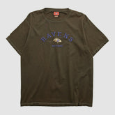 Baltimore Ravens NFL 2000s T-shirt Brown Vintage | Fanatics