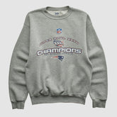 New England Patriots Lee Sport 2002 Pullover Sweatshirt Heather Gray Vintage | Fanatics
