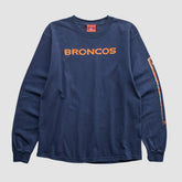 Denver Broncos NFL 2000s Long Sleeve T-shirt Navy Vintage | Fanatics