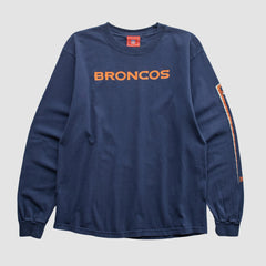 Denver Broncos NFL 2000s Long Sleeve T-shirt Navy Vintage | Fanatics