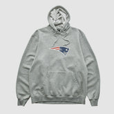 New England Patriots Reebok 2000s Hooded Pullover Sweatshirt Heather Gray Vintage | Fanatics