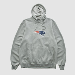 New England Patriots Reebok 2000s Hooded Pullover Sweatshirt Heather Gray Vintage | Fanatics