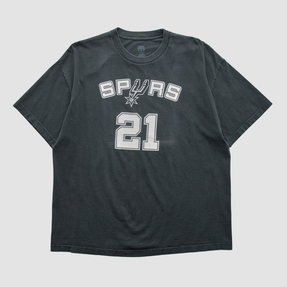 San Antonio Spurs NBA 2000s T-shirt Black Vintage - NBA