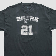 San Antonio Spurs NBA 2000s T-shirt Black Vintage - NBA