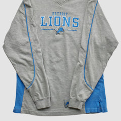 Detroit Lions NFL 2000s Long Sleeve T-shirt Heather Gray Vintage | Fanatics