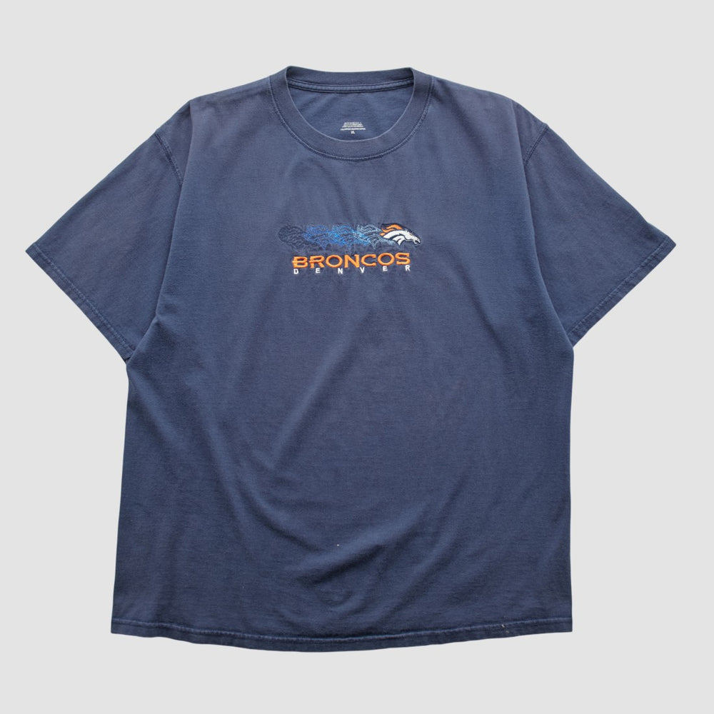 Denver Broncos 2000s T-shirt Navy Vintage | Fanatics
