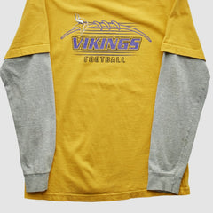 Minnesota Vikings NFL 2000s Long Sleeve T-shirt Yellow Yth L Real Vintage | Fanatics