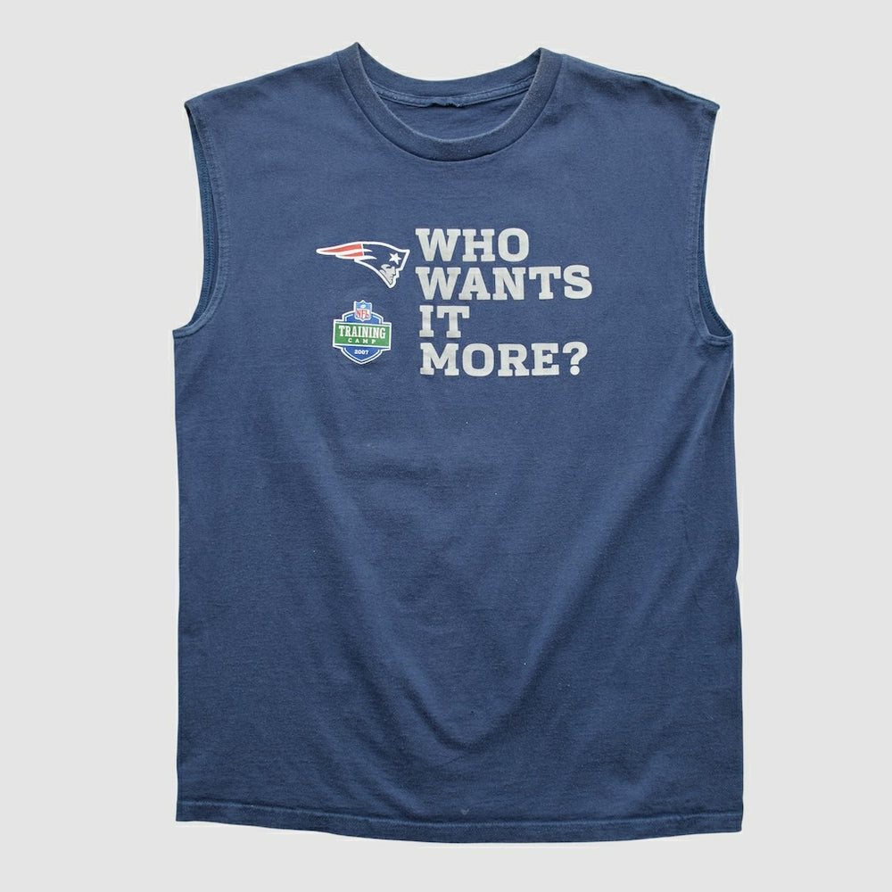 New England Patriots 2007 Tank Navy Vintage | Fanatics