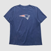 New England Patriots Reebok 2000s T-shirt Blue Vintage | Fanatics