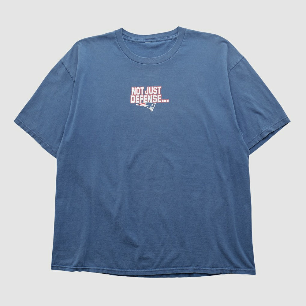 New England Patriots 2000s T-shirt Blue Vintage | Fanatics