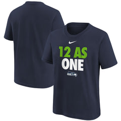 Seattle Seahawks Youth 12 As One T-Shirt College Navy | Nike for Sale