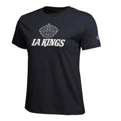 Los Angeles Kings Champion Women's Wordmark Lockup T-Shirt - Black - NHL
