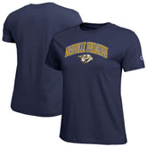 Nashville Predators Champion Women's Arch Mascot Logo T-Shirt - Navy - NHL