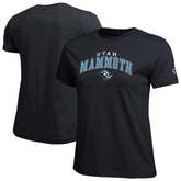 Utah Mammoth Champion Women's Arch Mascot Logo T-Shirt - Black - NHL
