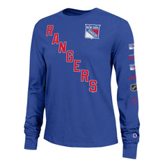 New York Rangers Champion Women's 2-Hit Long Sleeve T-Shirt - Royal - NHL