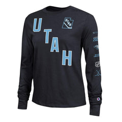 Utah Mammoth Champion Women's 2-Hit Long Sleeve T-Shirt - Black - NHL