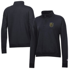 Vegas Golden Knights Champion Women's Powerblend Quarter-Zip Sweatshirt - Black - NHL