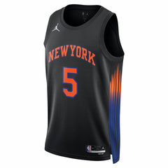 José Alvarado New York Knicks Jordan Brand Unisex Swingman Jersey Statement Edition Black - NBA