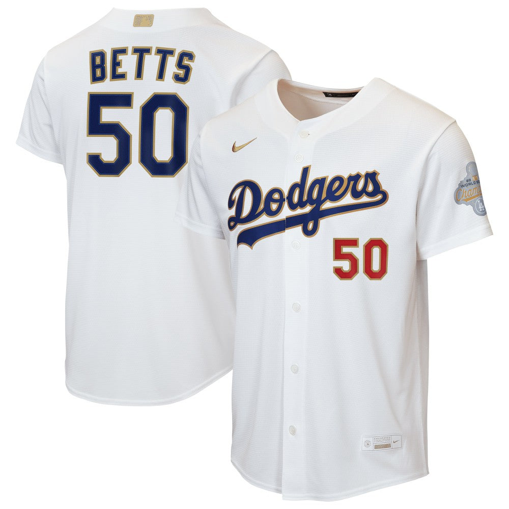 Mookie Betts Los Angeles Dodgers Nike Youth 2026 Gold Collection Home Replica Jersey - MLB