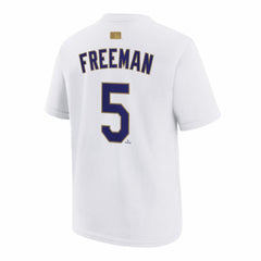 Freddie Freeman Los Angeles Dodgers Nike Youth 2026 Gold Collection Name & Number T-Shirt - MLB
