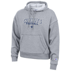 Dallas Cowboys Champion Women's Triumph Tri-Blend Hoodie Heather Gray | NFL