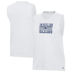 Dallas Cowboys Champion Women's Muscle Tank Top White | NFL