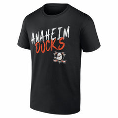 Anaheim Ducks Hustle Personalized Name & Number T-Shirt - Black - NHL
