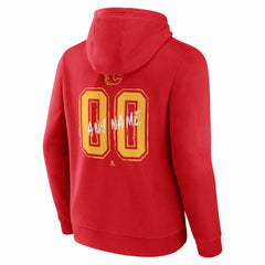 Calgary Flames Hustle Personalized Name & Number Hoodie - Red - NHL