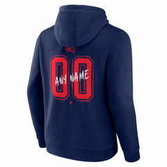 Columbus Blue Jackets Hustle Personalized Name & Number Hoodie - Navy - NHL