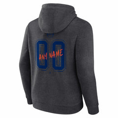 Edmonton Oilers Hustle Personalized Name & Number Hoodie - Charcoal - NHL