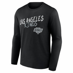 Los Angeles Kings Hustle Personalized Name & Number Long Sleeve T-Shirt - Black - NHL