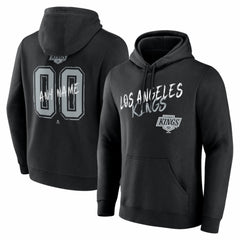 Los Angeles Kings Hustle Personalized Name & Number Hoodie - Black - NHL