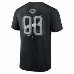Los Angeles Kings Hustle Personalized Name & Number T-Shirt - Black - NHL