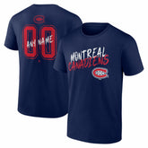 Montreal Canadiens Big & Tall Hustle Personalized Name & Number T-Shirt - Navy - NHL