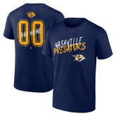 Nashville Predators Big & Tall Hustle Personalized Name & Number T-Shirt - Navy - NHL