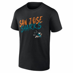 San Jose Sharks Big & Tall Hustle Personalized Name & Number T-Shirt - Black - NHL