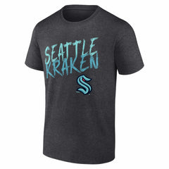 Seattle Kraken Big & Tall Hustle Personalized Name & Number T-Shirt - Charcoal - NHL
