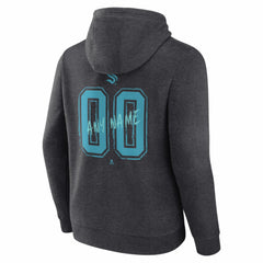 Seattle Kraken Hustle Personalized Name & Number Hoodie - Charcoal - NHL