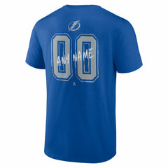 Tampa Bay Lightning Hustle Personalized Name & Number T-Shirt - Blue - NHL