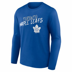 Toronto Maple Leafs Hustle Personalized Name & Number Long Sleeve T-Shirt - Blue - NHL