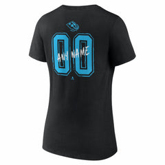 Utah Mammoth Women's Hustle Personalized Name & Number V-Neck T-Shirt - Black - NHL