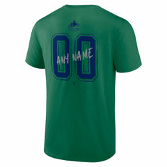 Vancouver Canucks Hustle Personalized Name & Number T-Shirt - Green - NHL