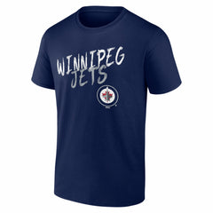 Winnipeg Jets Big & Tall Hustle Personalized Name & Number T-Shirt - Navy - NHL