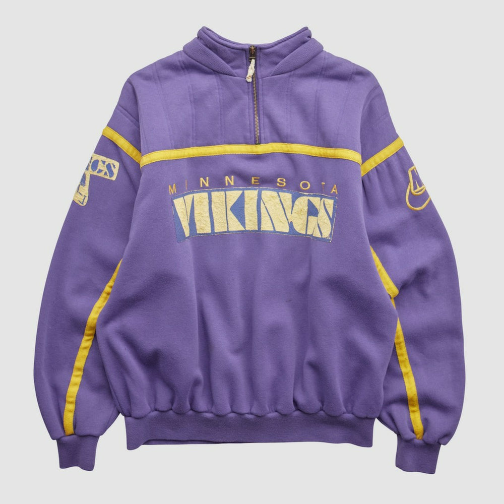 Minnesota Vikings 90s 1/4 Zip Sweatshirt Purple Vintage | Fanatics