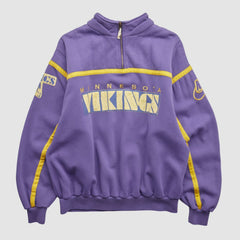 Minnesota Vikings 90s 1/4 Zip Sweatshirt Purple Vintage | Fanatics